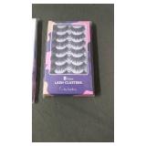 Two Sets of Self-Adhesive Eyelashes - 5 Pair Natural Look & 8 Pair Lash Clusters