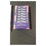 Two Sets of Self-Adhesive Eyelashes - 5 Pair Natural Look & 8 Pair Lash Clusters