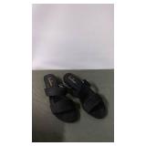 Black Strappy Slide Sandals by Lulu