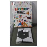 Party Supplies Set - Backdrop, Banner, and Decorative Accents