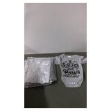 Set of 6 Baby Onesies with 