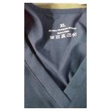 FabRack XL Scrub Top and NiMin Small Scrub Pants Set in Navy Blue