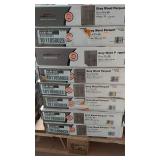 Lot of 8 Boxes of TrafficMASTER Grey Wood Parquet Peel and Stick Tiles - 12" x 12" Tiles
