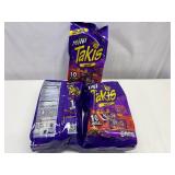 JJ. 3x 10 1.23oz Takis Single Bags Bite Size