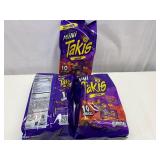 JJ. 3x 10 1.23oz Takis Single Bags Bite Size