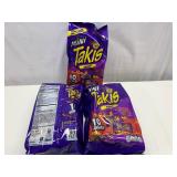 JJ. 3x 10 1.23oz Takis Single Bags Bite Size