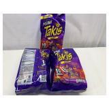 JJ. 3x 10 1.23oz Takis Single Bags Bite Size