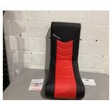 X Rocker Solo Floor Rocker Gaming Chair with RGB Lighting, Red