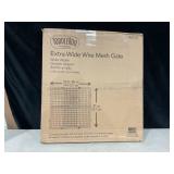 Toddleroo by North States Extra Wide Wire Mesh Wooden Baby Gate
