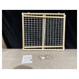 Toddleroo by North States Extra Wide Wire Mesh Wooden Baby Gate