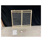 Toddleroo by North States Extra Wide Wire Mesh Wooden Baby Gate