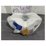 Drive Medical Elevated Raised Toilet Seat with Removable Padded Arms, Fits Most Toilets
