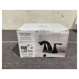 Better Homes & Gardens Simple Flair 4" Centerset Bathroom Faucet in Matte Black