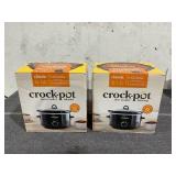 LOT OF 2 Crock-Pot® 4-Quart Classic Slow Cooker, Black