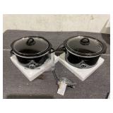LOT OF 2 Crock-Pot® 4-Quart Classic Slow Cooker, Black
