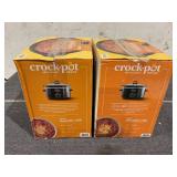 LOT OF 2 Crock-Pot® 4-Quart Classic Slow Cooker, Black