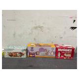 LOT OF 3 Baby Diapers Size 1