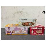 LOT OF 3 Baby Diapers Size 1