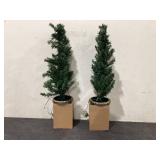 2PCS Holiday Time Pre-Lit Pre-Lit 3.5