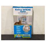 Carlson Extra Wide Walk Through Pet Gate with Small Pet Door