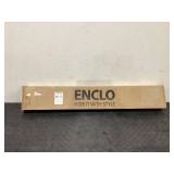 2PCS Enclo No Dig Huntersville White Vinyl Privacy Screen, Outdoor Privacy Panels, Trash Can Enclosure