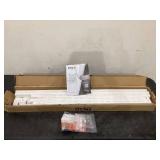 2PCS Enclo No Dig Huntersville White Vinyl Privacy Screen, Outdoor Privacy Panels, Trash Can Enclosure