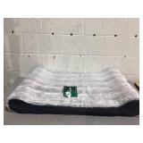Furhaven Pet Products Luxe Lounger Large Orthopedic Contour Dog Bed, Gray, 38 lb limit