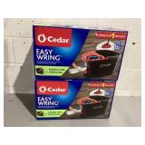 LOT OF 2 O-Cedar Spin Mop & Bucket System