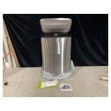 EKO Madison Brushed Stainless 50 Liter/13.2 Gallon Step Trash Can with Inner Liner