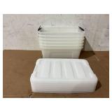 IRIS USA, Inc. TB-42 12 Quart Stack & Pull Box, Pearl- 6ct