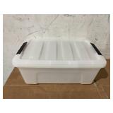 IRIS USA, Inc. TB-42 12 Quart Stack & Pull Box, Pearl- 6ct