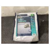 Sertapedic 5-in-1 Ultimate Quilted Comfort & Protection Mattress Pad, White, Queen