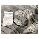Sunbeam Queen Blanket Grey Microplush, 12 Heat Settings, 12-Hour Auto Shut-Off, Electric Heated Blanket with Controller, 90" x 84"