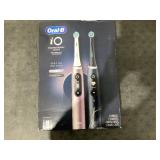 Oral-B iO Series 7 Professional Clean Electric Toothbrush, Black Onyx & Rose Quartz, 2 pk., 4 Brush Heads