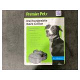 Premier Pet Rechargeable Bark Adjustable Collar - Black