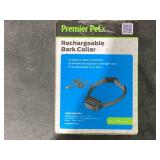 Premier Pet Rechargeable Bark Adjustable Collar - Black