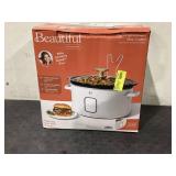Beautiful 6 Qt Programmable Slow Cooker, White Icing by Drew Barrymore