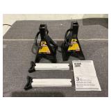 Torin Black Jack 3 Ton Jack Stands, Black
