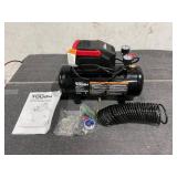 Hyper Tough 3 Gallon Oil-free Portable Air Compressor with Hose & Inflation Accessory Kit, 100 PSI