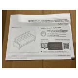Better Homes & Gardens Porter Fabric Tufted Futon, Grey