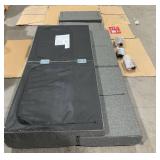 Better Homes & Gardens Porter Fabric Tufted Futon, Grey