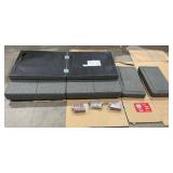 Better Homes & Gardens Porter Fabric Tufted Futon, Grey