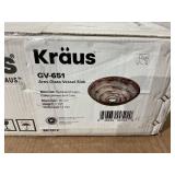 Kraus Glass Vessel 16 1/2" Bathroom Sink GV-651