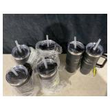 LOT OF 6 Arkansas Razorbacks The Memory Company Personalized Black 46oz. Colossal Tumbler