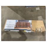 Mainstays 4-Door TV Console for TVs up to 65, Canyon Walnut Finish