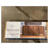 Mainstays 4-Door TV Console for TVs up to 65, Canyon Walnut Finish