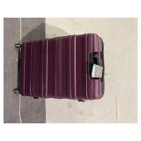 3 Piece Expandable Luggage Set with TSA Lock, 21/25/29 Inch PC Lightweight Carry On Luggage with Spinner Wheels, Roller Travel Suitcase with 2 Hooks for Men, Women, Dark Purple