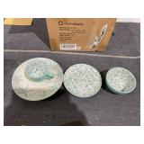 16PCS Pfaltzgraff Venice Teal Stoneware Dinnerware Set