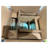 16PCS Pfaltzgraff Venice Teal Stoneware Dinnerware Set