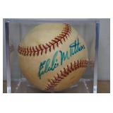 Eddie Matthews Autographed Baseball